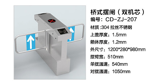 桥式摆闸（双机芯）CD-ZJ-207